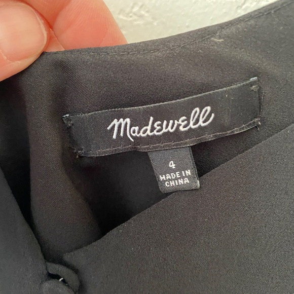 Madewell Black Silk Tank - Picture 3 of 4